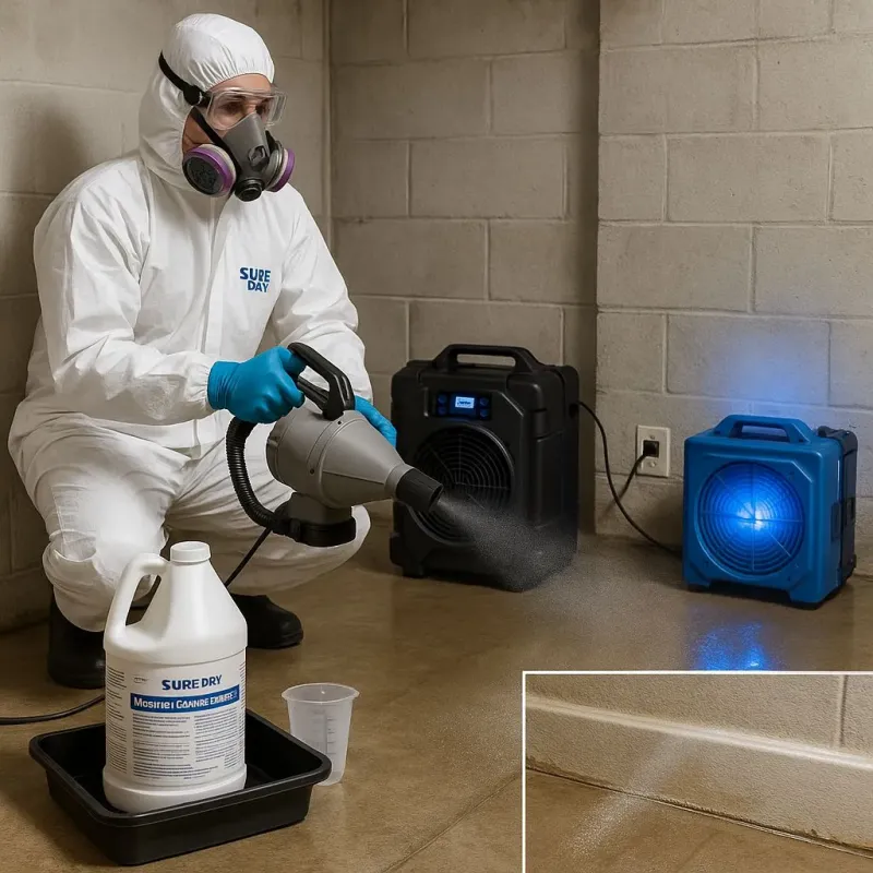 Sanitization and Odor Removal process in Myrtletown, CA